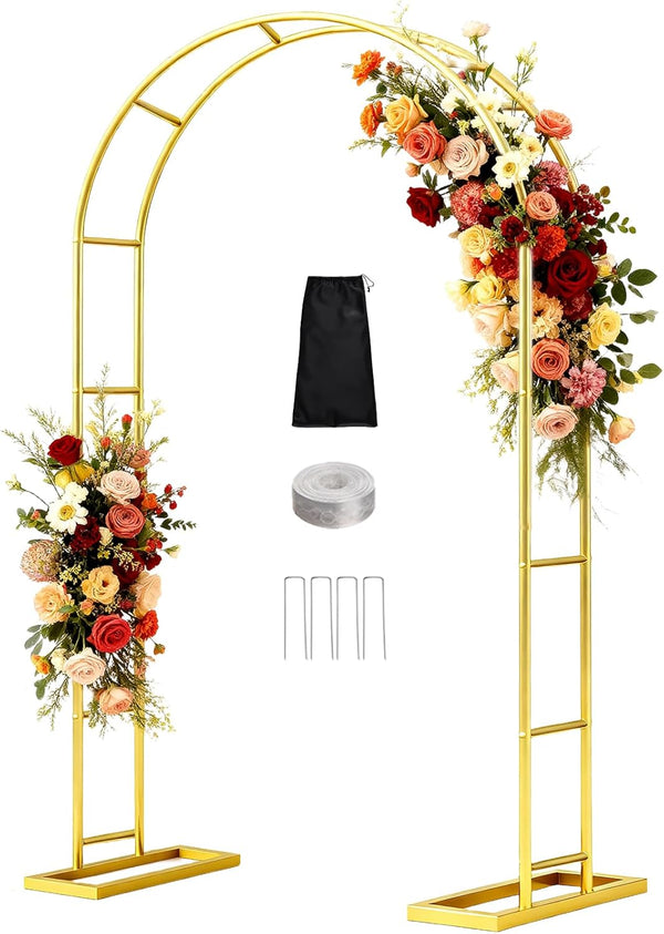 Patent Applying DEVISEFUN 7.2FTx4.3FT Balloon Arch Stand,Metal Pergola Arbors,Garden Arbors and Arches