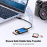 UGREEN USB SD Card Reader, USB 3.0 to Micro SD Card Reader Adapter, Aluminum Multi 2-in-1 for Camera SD MicroSD
