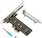 GELRHONR M.2 NVME SSD to PCIe X1 Host Controller Expansion Card, Supports 2280, 2260, 2242, 2230 Solid State Drives