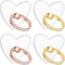 HJZHII 4PCS Transparent Cell Phone Ring, Diamond Setting Cell Phone Rings Holder Stand