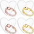 HJZHII 4PCS Transparent Cell Phone Ring, Diamond Setting Cell Phone Rings Holder Stand
