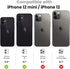 Tensea Compatible with iPhone 12 / iPhone 12 mini Camera Lens Protector, 9H Tempered Glass Camera Cover Screen Protector for iPhone12 mini 5.4 inch / iPhone12 6.1 inch 2020 (Diamond)