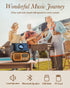 PRUNUS J-150 Bluetooth Retro Vintage Radio, Portable AM FM Transistor Radio, Solar/Battery Operated, TWS