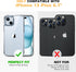 Diaclara iPhone 15 Plus Case: Heavy Duty Clear, Military Grade Drop Protection, Anti-Spy Privacy Screen Protector.