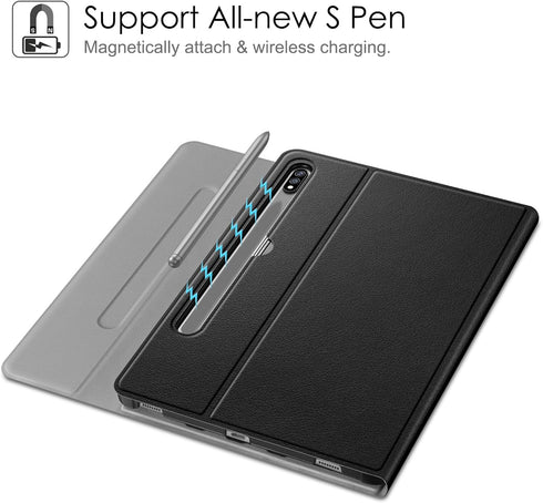 Fintie Keyboard Case for Samsung Galaxy Tab S8/Tab S7 11 Inch with S Pen Holder, Detachable Wireless Keyboard
