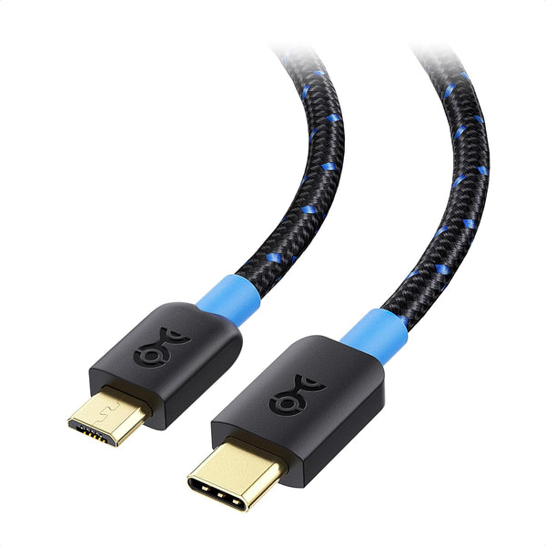 Cable Matters 6.6 ft Braided USB C to Micro USB Cable - Black (USB Type C to Micro USB)