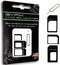 iSYFIX Sim Card Adapter Nano Micro - Standard 4 in 1 Converter Kit