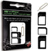 iSYFIX Sim Card Adapter Nano Micro - Standard 4 in 1 Converter Kit