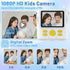 Instant Print Camera for Kids with 3 Rolls Printer Paper, 1080P Toddler Digital Camera Toys, 32GB SD Card, White