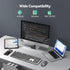 TECKNET 4-Device (2.4G+BT), 12 Bluetooth Keyboard Rechargeable, Free Switching Ultra-Slim Full Size Wireless Keyboard