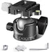 NEEWER Low Profile Camera Tripod Ball Head, 36mm Metal Panorama Head Compatible with Arca 1/4” Quick Release Plate