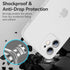 QLTYPRI Ultra Thin iPhone 12 Case 6.1" - White, Soft Silicone TPU Bumper, Shockproof, Full Camera Protection,