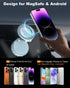 GiieeGii 2026 Gen-3 Mount,360 17/16/15/14/13/12/Android Magnetic Phone Holder for MagSafe Car Adjustable Vacuum Suction