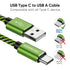 USB C Cable 6FT 4-Pack, Nylon Braided USB A to Type C Charger Cable, Fast Charging for Samsung Galaxy S24 S23 S22