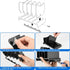 Acrylic Multi Device Organizer Stand, 4 Slots Desktop Storage Holder for Portable Charger Power Banks, Compatible with