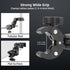 BRDRC Double Clamp Mount Umbrella Holder Camera Pole Bracket for Stroller Wheelchair Monitor Magic Socket Arm Desk