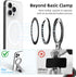 BRDRC 1/4" Cold Shoe Phone Mount with Arca Port, Tripod Mount for MagSafe Magnetic Hot Shoe Adapter with Screw Hole