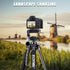 61’’ Camera Tripod with Phone Holder - Professional Travel Tripod Compatible with Cameras, Cell Phones, Projectors