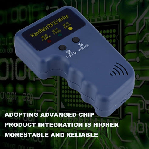 Godely 125khz 10pcs T5577 RFID Handheld Key fob Smart Reader Writer Copier with Writable Key Cards