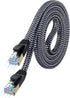 Cat 7 Ethernet Cable 6.6 ft, High Speed Flat Nylon Braided Internet