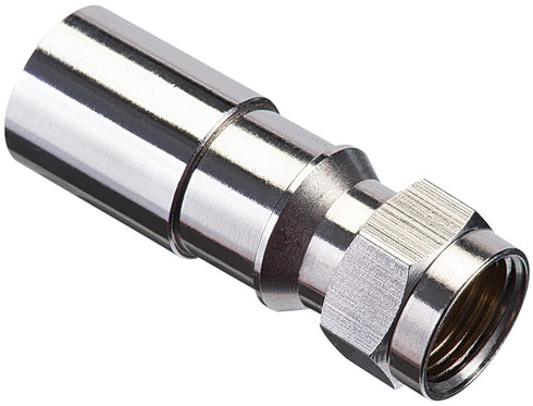 IDEAL Electrical 92-651 RTQ XR RG-6 Compression F-Connector, Card of 10, Silver