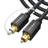 IVANKY Optical Audio Cable 10ft/3M, Nylon Braided, 24K Gold-Plated, Slim Metal Case,