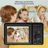 ciciglow 4K 56MP 20x 2.7 128GB Digital Camera, Digital Zoom Camera, in Travel Camera, Built in Flash, Support Up