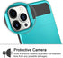 Vofolen iPhone 12 Pro Max Case, 5G Wallet Cover with Credit Card Holder Slot, Anti-Scratch Dual Layer Sky Blue