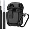 Google Pixel Buds Pro Case 2022 - Military Hard Shell Protective Armor Cover with Cleaner Kit, Lock & Carabiner for