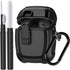 Google Pixel Buds Pro Case 2022 - Military Hard Shell Protective Armor Cover with Cleaner Kit, Lock & Carabiner for