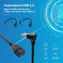 Antrader USB 3.0 Right Angle 90 Degree Extension Cable Male to Female Converter Data Adapter Cord (2 Pairs)
