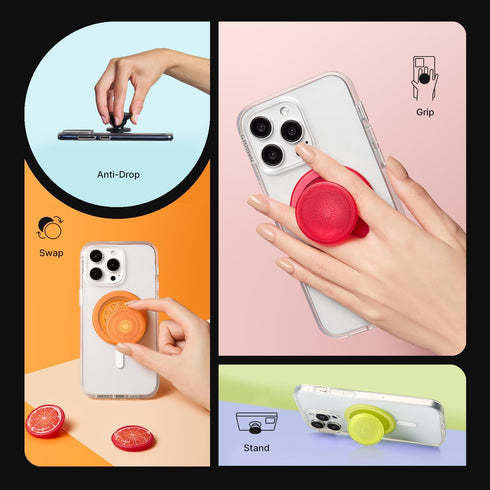 PopSockets Phone Wallet with Expanding Grip, Wireless Charging Compatible, Wallet for MagSafe - Into The Woods