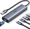 UGREEN USB to Ethernet Adapter, 5 in 1 USB Hub with Gigabit RJ45, USB-C 3.2, USB-A 3.2/2.0 for Laptop