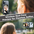 WIESKEN Selfie Monitor Screen iPhone & Android, Back Camera Monitor with Bluetooth Remote, Wireless Mirroring