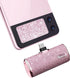 iWALK USB C Portable Charger 4500mAh, Ultra-Compact Small Power Bank, Sparkly Battery Pack for iPhone 16/16 Plus/16
