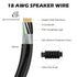 18 9-Conductor 25 4-Channel AWG Speaker Wire Cable Ft, CCA Stranded Hiding Primary Wire Low Voltage Remote Wire