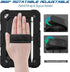 Timecity Case Compatible for iPad Mini 5/4, Full-Body Protective Case with Screen Protector, 360 Rotating Stand, Black