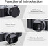 49mm X100V/X100VI Metal Square Lens Hood (with Cover) with UV Filter Adapter Ring Compatible with for Fujifilm