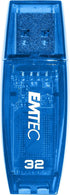 Emtec C410 Color Mix Flash Drive, 32GB, Blue, ECMMD32GC410