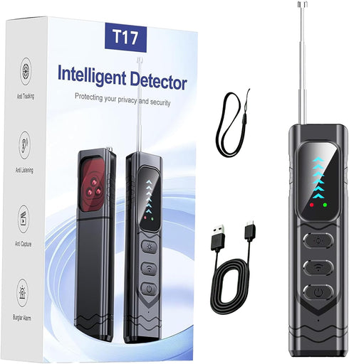 YULUDZSW 5-in-1 Hidden Camera Detector, RF Signal Scanner GPS Tracker Finder, Portable Bug