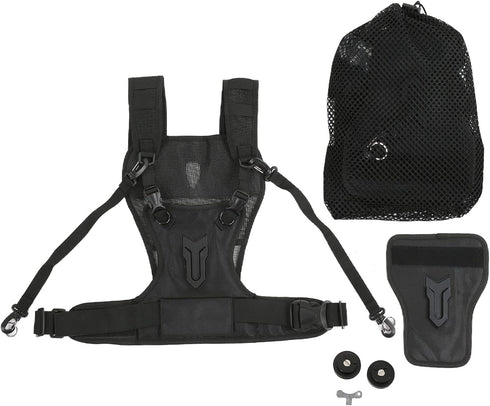 Dual Camera Strap, Adjustable Multi Carrying Harness with Side Holster & Secure Strap, Breathable Comfortable Double