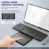 Foldable Bluetooth Keyboard, Portable Full Size with Touchpad, Wireless Travel Keyboard for Windows, iOS, Android