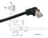 SinLoon RJ45 Ethernet Adapter Cable, 90 Angle Right Male to Female for CAT 5/CAT 6 LAN Ethernet