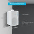Passive Outdoor Speakers Wired Waterproof - 3.5 Inch 3 Way 200W Surface Marine & Wall Mount Speakers (White)