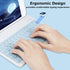 Bluetooth Wireless Keyboard and Mouse Combo, Ultra-Slim Ergonomic Small Rechargeable Set for Apple iPad, iPhone,