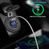 USB C Car Charger Socket, Qidoe 12V/24V Dual USB Outlet PD3.0 & QC3.0 Car USB Port with LED Voltmeter and ON/Off Switch DIY Car Socket for Car Boat Marine Bus Truck Golf RV Motorcycle by Qidoe