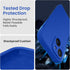 FireNova iPhone 14 Case, Klein Blue Silicone with Camera Protection & 2 Screen Protectors, 6.1" Soft Microfiber Lining.