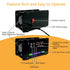 EIELE Multi-Function Speaker AUX TF Playback Kit, Voice-Activated Level Indicator, Dual Channel Speaker, Black Case