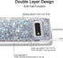 for Galaxy S10 Plus Case, Double Layer Design Bling Flowing Liquid Floating Sparkle Colorful Glitter TPU Protective