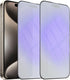 2-Pack Anti-Blue Light Matte Screen Protector for iPhone 15 Pro, Blue Light Blocking Tempered Glass Film 6.1", Full